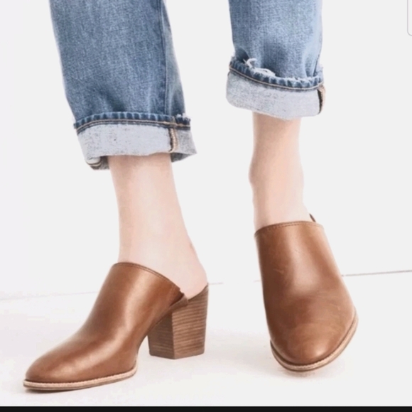 Madewell Womens Tan The Harper Leather Mule 9 - Picture 1 of 15